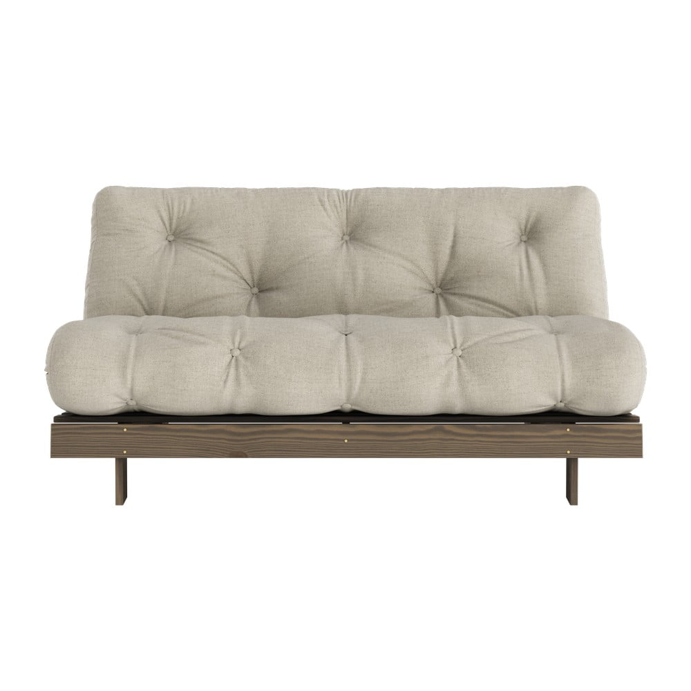 Canapea bej extensibilă cu tapițerie din in 160 cm Roots – Karup Design Canapea bej extensibilă cu tapițerie din in 160 cm Roots – Karup Design