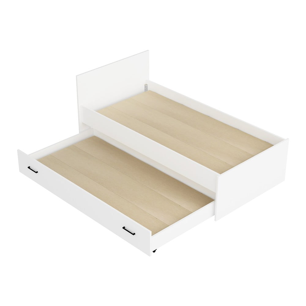 Pat pentru copii alb cu extensie suplimentară 90x190 cm Sofia – Kalune Design Pat pentru copii alb cu extensie suplimentară 90x190 cm Sofia – Kalune Design
