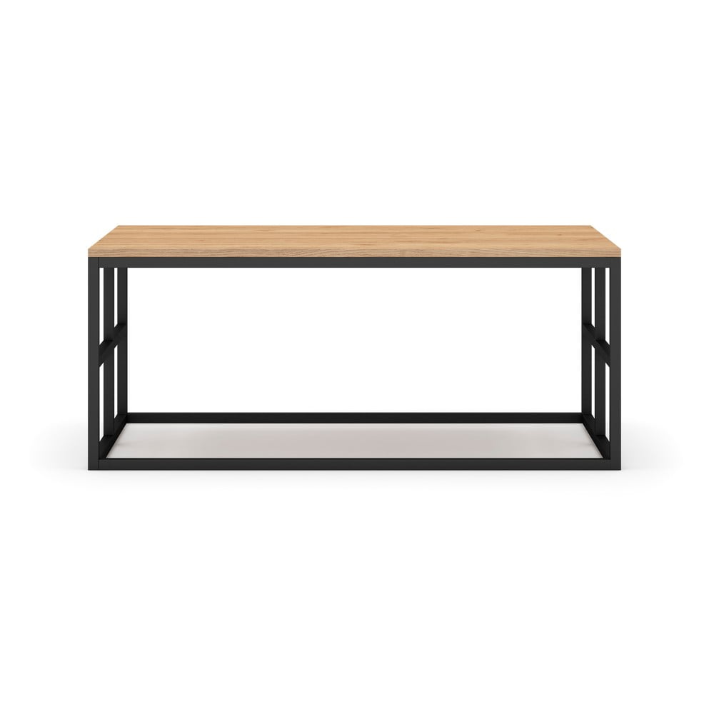 Măsuță de cafea în culoare naturală cu aspect de lemn de stejar 60x100 cm Milena – Marckeric Măsuță de cafea în culoare naturală cu aspect de lemn de stejar 60x100 cm Milena – Marckeric
