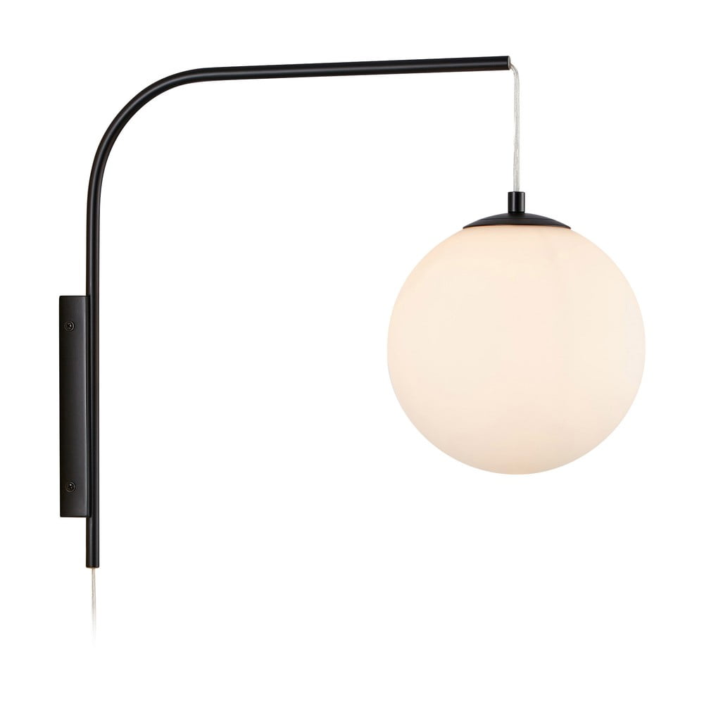 Aplică de perete neagră-albă (lungime 47,5 cm) Dione – Markslöjd Aplică de perete neagră-albă (lungime 47,5 cm) Dione – Markslöjd
