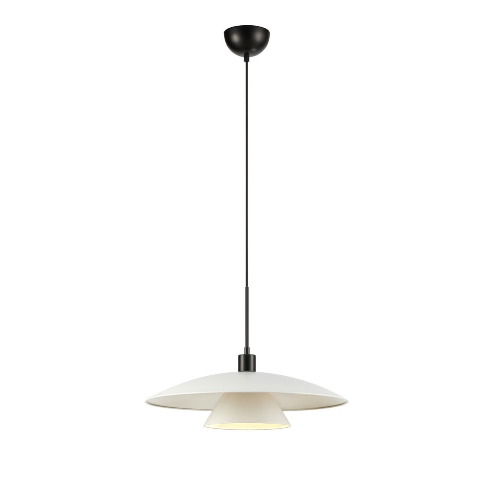 Lustră neagră-albă cu abajur din metal ø 50 cm Millinge – Markslöjd Lustră neagră-albă cu abajur din metal ø 50 cm Millinge – Markslöjd
