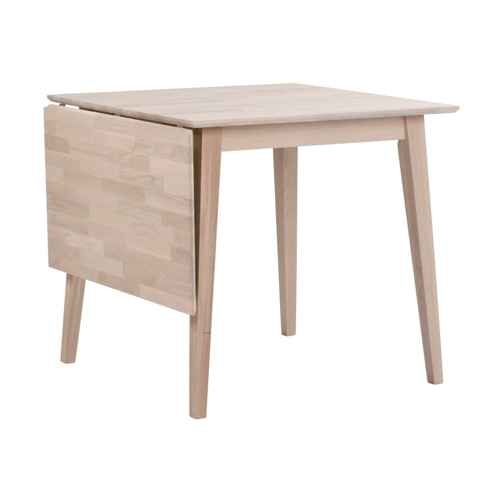 Masă de dining pliabilă din stejar lăcuit Rowico Mimi, 80 x 80 cm, mat Masă de dining pliabilă din stejar lăcuit Rowico Mimi, 80 x 80 cm, mat