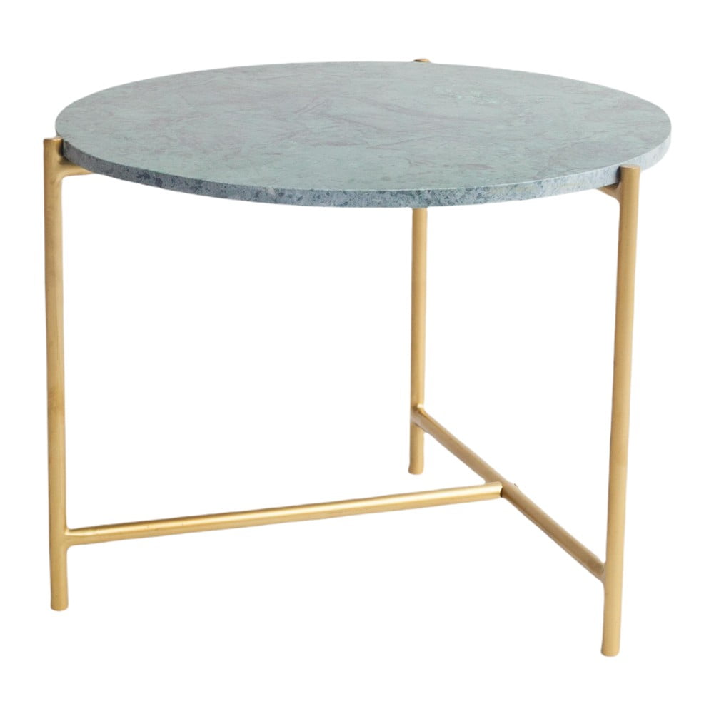Măsuță de cafea verde/aurie rotundă din marmură ø 50 cm Morgans – Really Nice Things Măsuță de cafea verde/aurie rotundă din marmură ø 50 cm Morgans – Really Nice Things