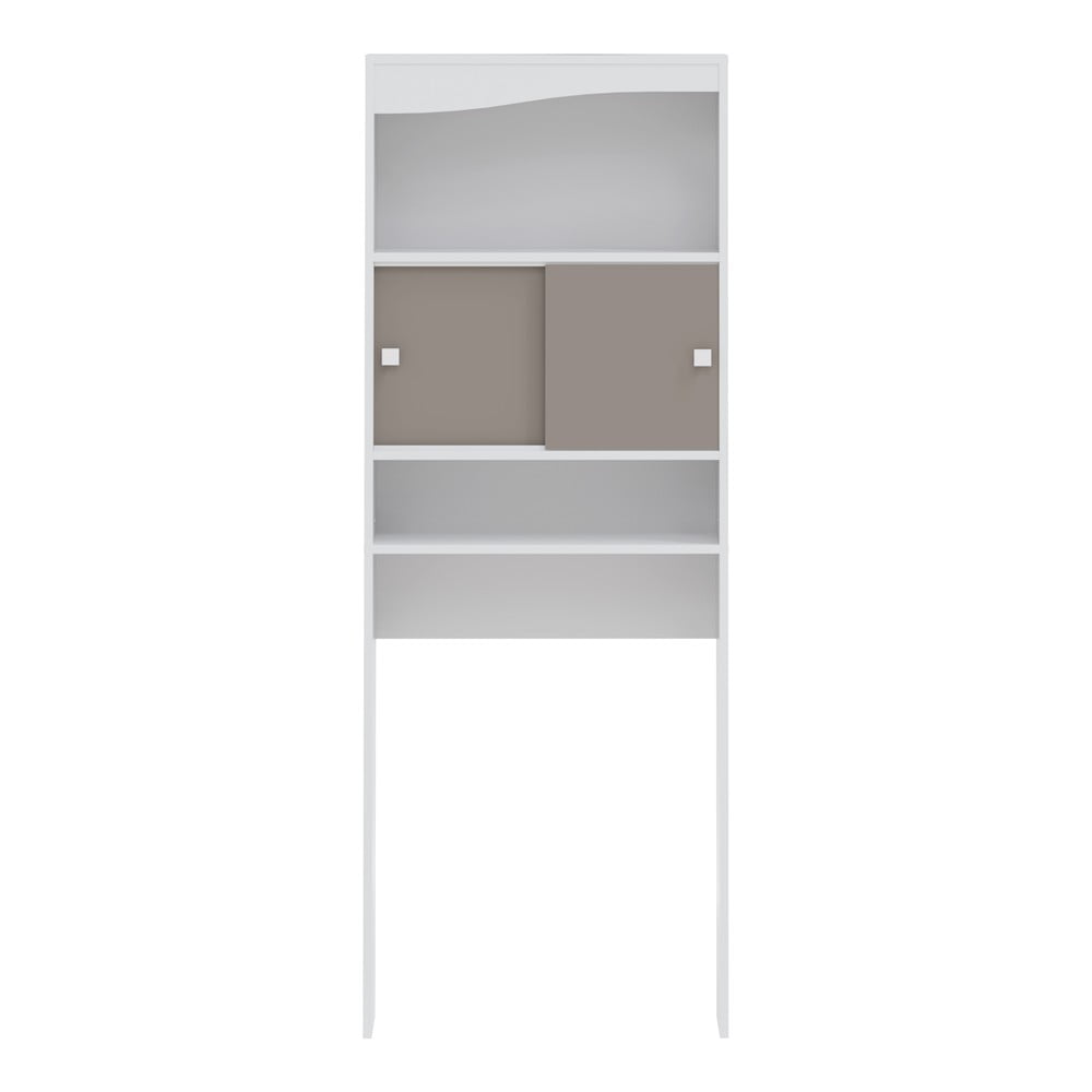 Dulap deasupra mașinii de spălat/WC alb-bej 64x177 cm Wave – TemaHome Dulap deasupra mașinii de spălat/WC alb-bej 64x177 cm Wave – TemaHome