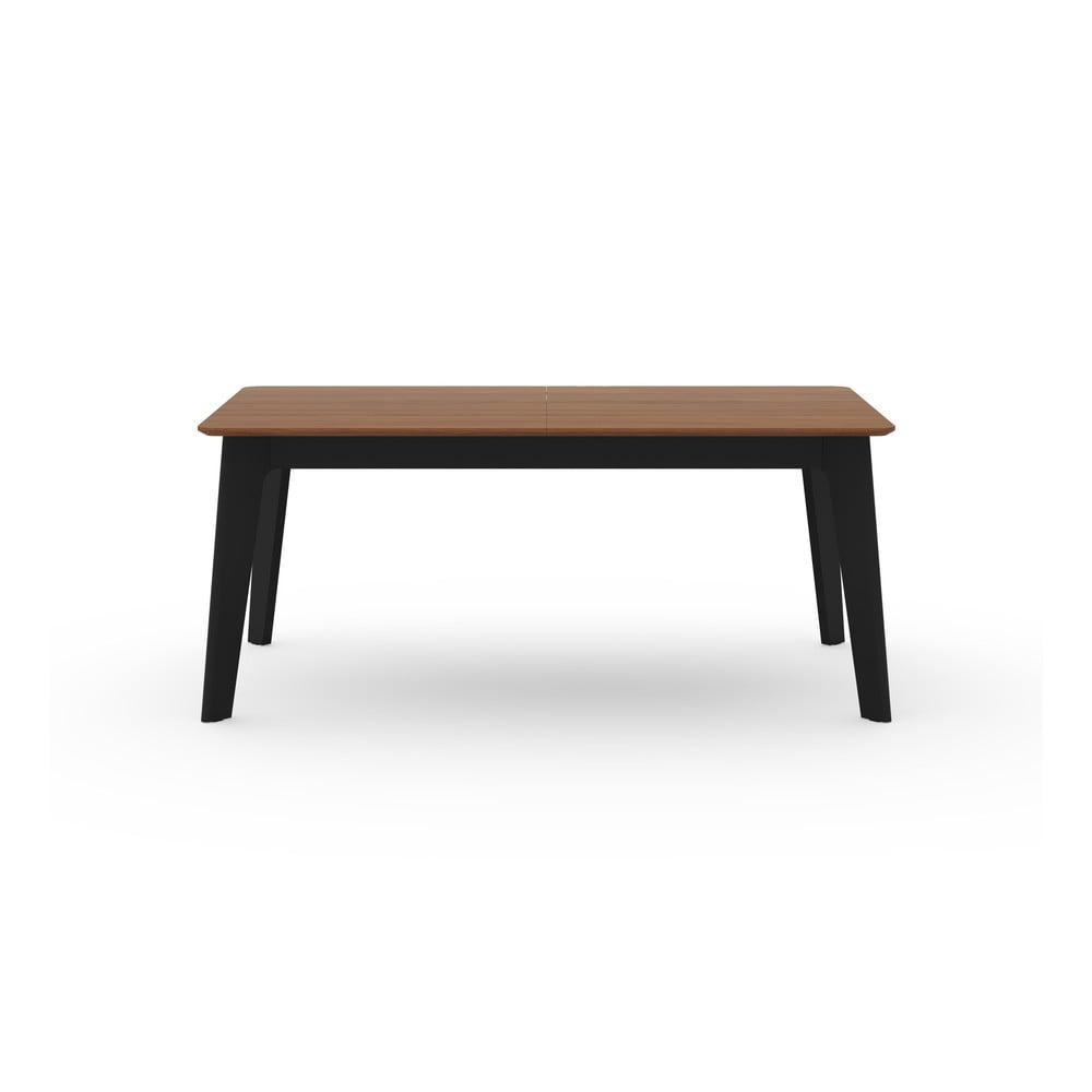 Masă de dining în culoare naturală extensibilă cu blat cu aspect de lemn de nuc 100x180 cm Shadow – TemaHome Masă de dining în culoare naturală extensibilă cu blat cu aspect de lemn de nuc 100x180 cm Shadow – TemaHome