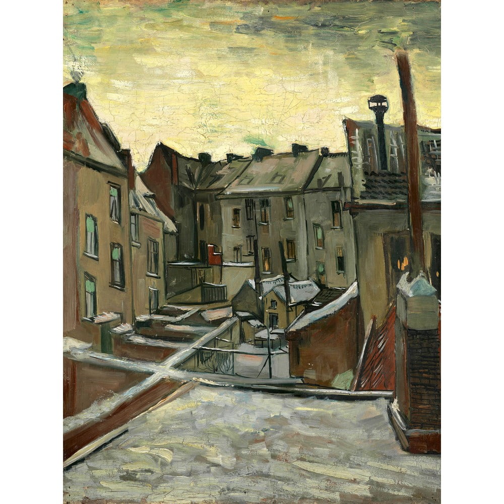 Tablou - reproducere 30x40 cm Houses Seen from the Back, Vincent van Gogh – Fedkolor Tablou - reproducere 30x40 cm Houses Seen from the Back, Vincent van Gogh – Fedkolor