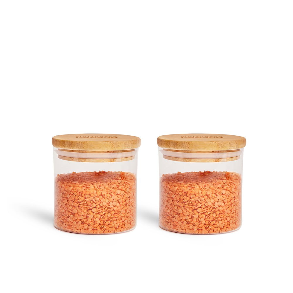 Recipiente 2 buc. din sticlă pentru alimente – Bonami Essentials Recipiente 2 buc. din sticlă pentru alimente – Bonami Essentials