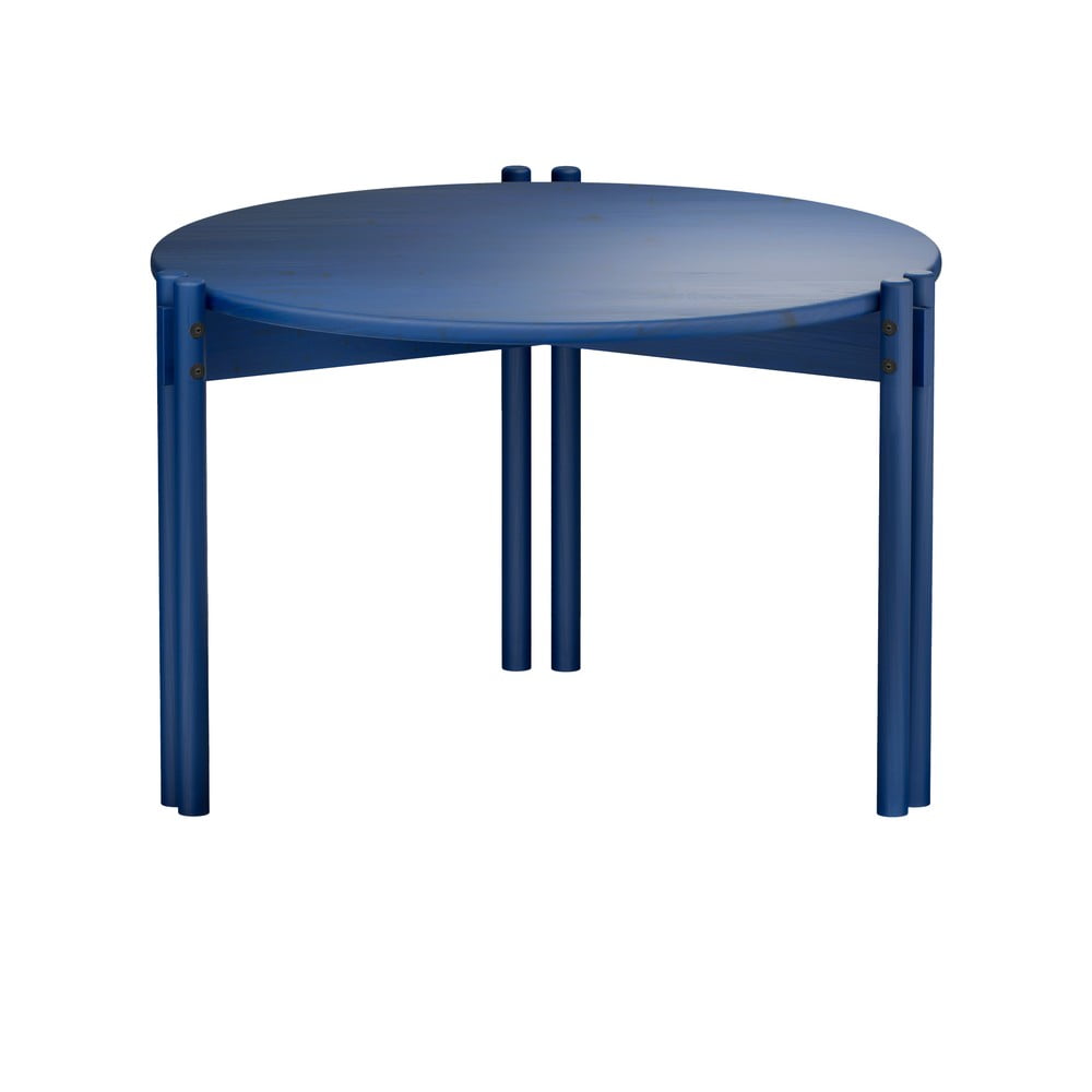 Măsuță de cafea albastră rotundă din lemn masiv de pin ø 60 cm Sticks – Karup Design Măsuță de cafea albastră rotundă din lemn masiv de pin ø 60 cm Sticks – Karup Design