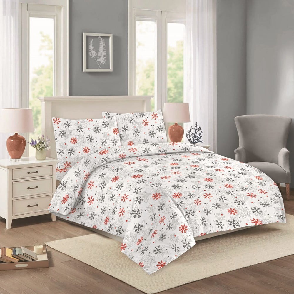 Lenjerie albă din bumbac pentru pat dublu/extinsă 200x220 cm Nora – Cotton House Lenjerie albă din bumbac pentru pat dublu/extinsă 200x220 cm Nora – Cotton House