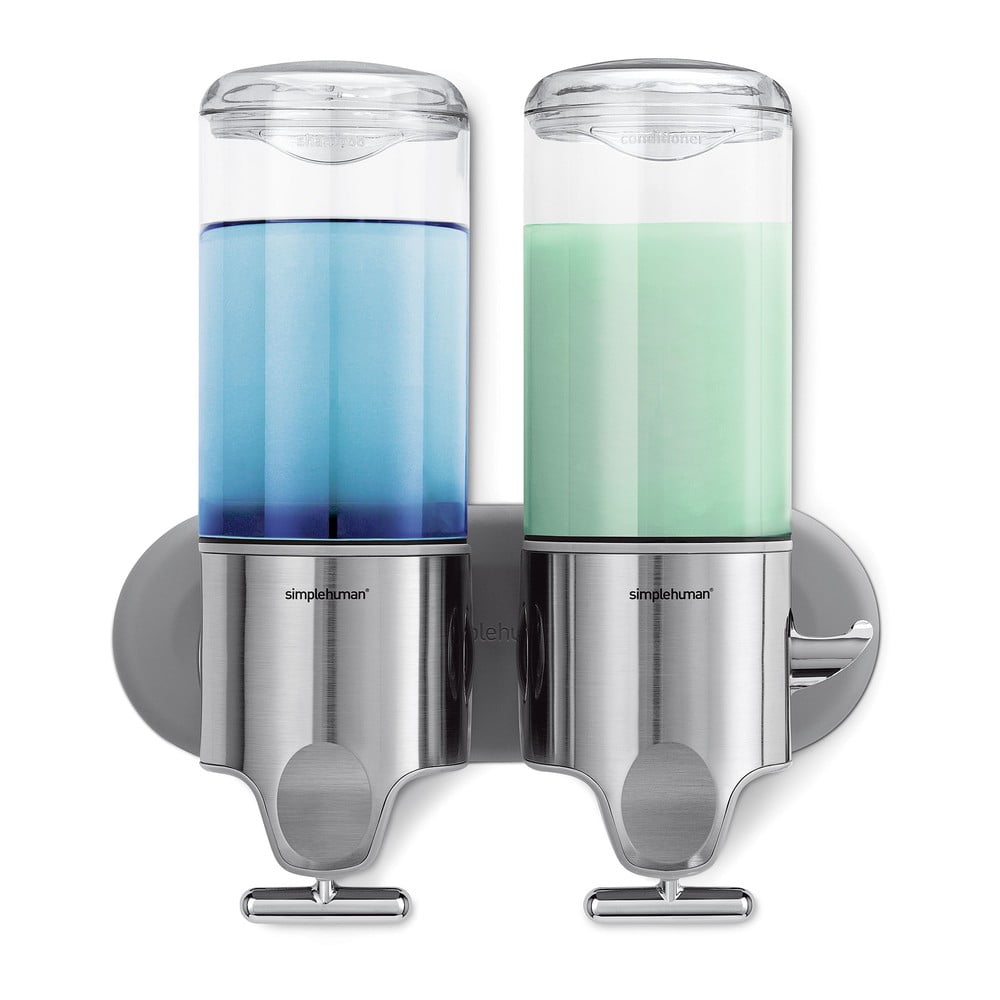 Dispenser de săpun de perete din oțel inoxidabil, argintiu 880 ml - simplehuman Dispenser de săpun de perete din oțel inoxidabil, argintiu 880 ml - simplehuman