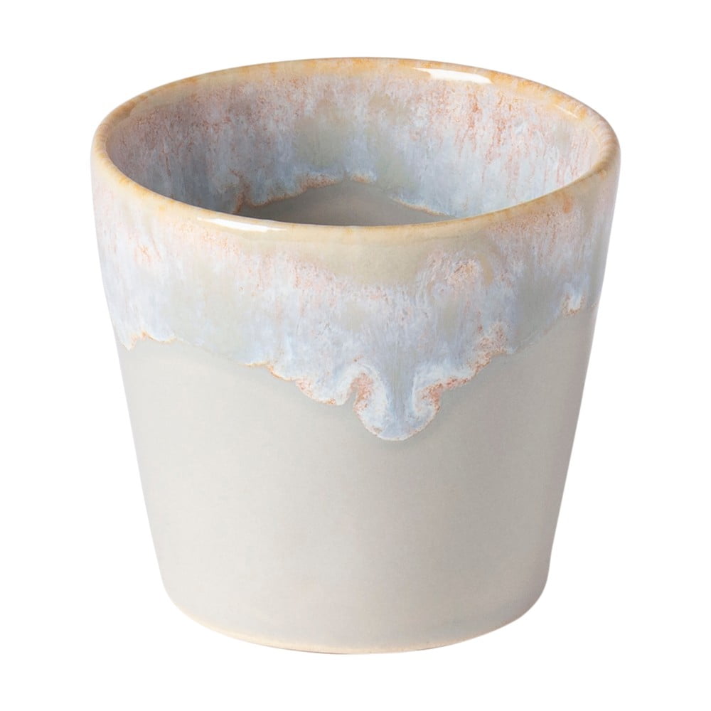 Ceașcă pentru espresso din gresie ceramică Costa Nova, 90 ml, bej - alb Ceașcă pentru espresso din gresie ceramică Costa Nova, 90 ml, bej - alb
