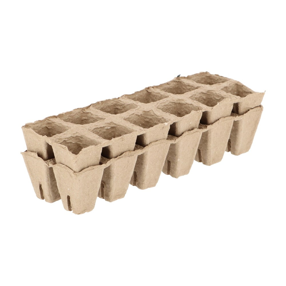 Set 4 ghivece pentru răsaduri Esschert Design Eco, 27,5 x 8,8 cm Set 4 ghivece pentru răsaduri Esschert Design Eco, 27,5 x 8,8 cm