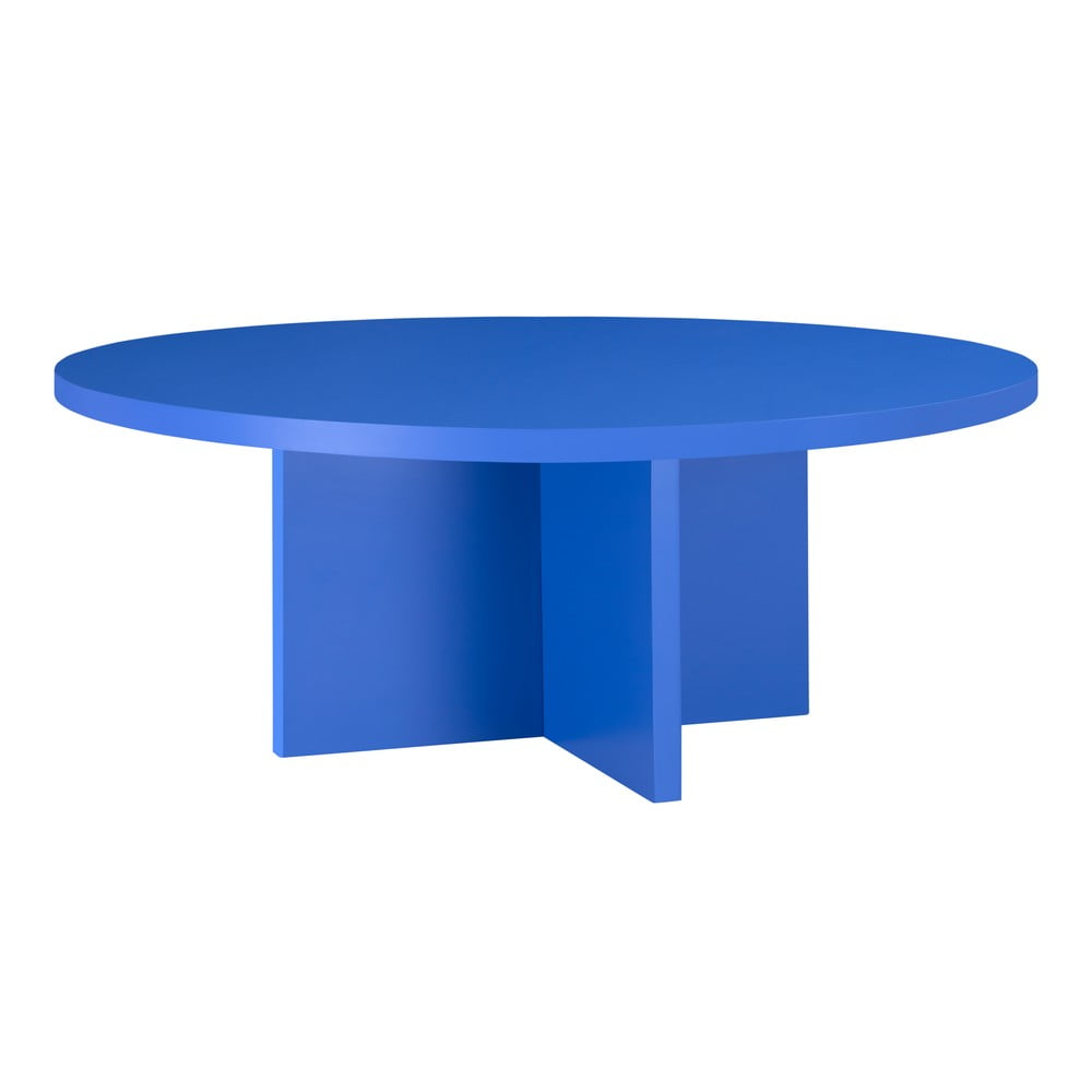 Măsuță de cafea albastră rotundă ø 80 cm Pausa – Really Nice Things Măsuță de cafea albastră rotundă ø 80 cm Pausa – Really Nice Things