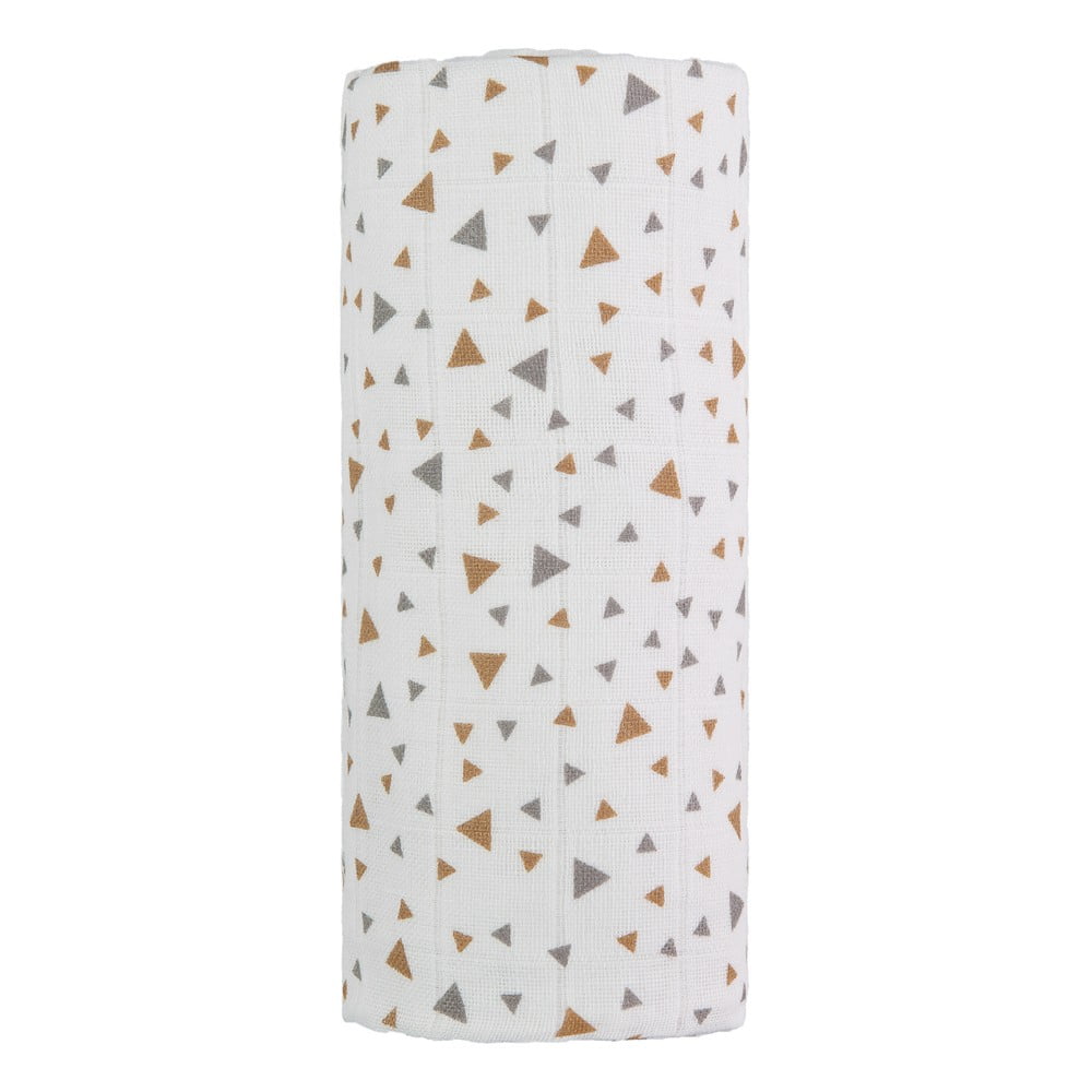 Prosop din bumbac pentru copii T-TOMI Tetra Beige Triangles, 120 x 120 cm Prosop din bumbac pentru copii T-TOMI Tetra Beige Triangles, 120 x 120 cm
