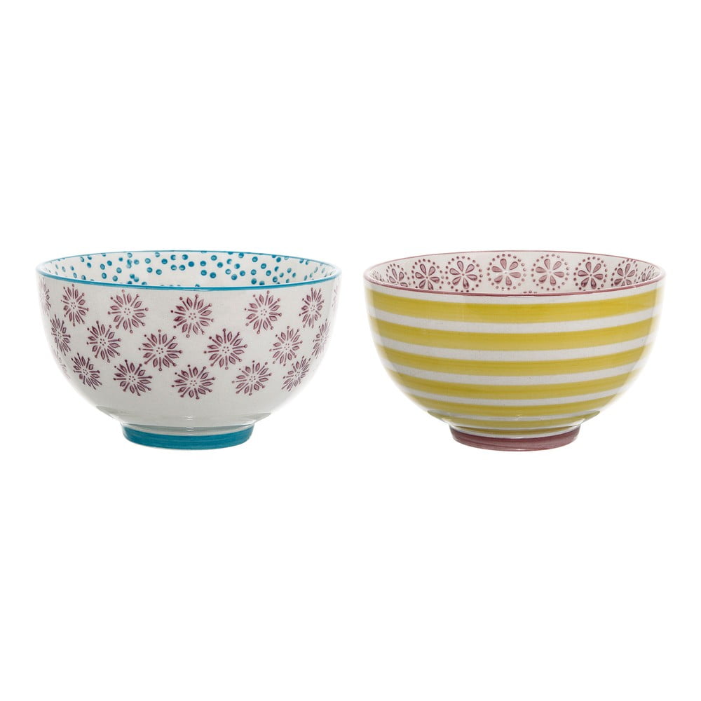 Set de 2 boluri din gresie ceramică Bloomingville Patrizia, ø 11,5 cm Set de 2 boluri din gresie ceramică Bloomingville Patrizia, ø 11,5 cm
