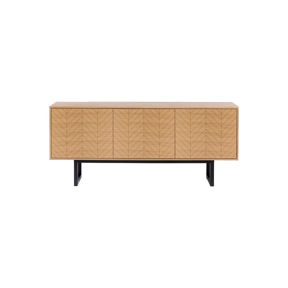 Comodă în decor de lemn de stejar Woodman Camden Herringbone, 175 x 75 cm Comodă în decor de lemn de stejar Woodman Camden Herringbone, 175 x 75 cm