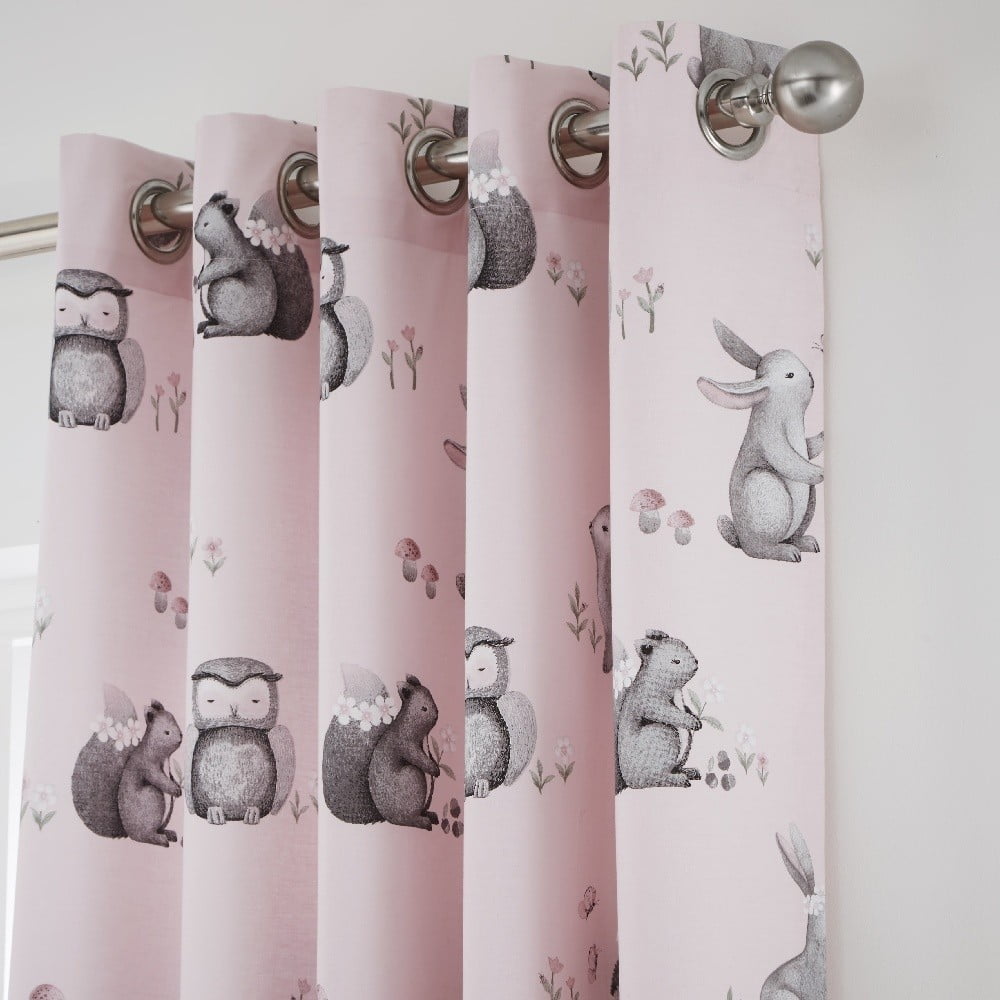 Set 2 draperii pentru camera copiilor Catherine Lansfield Woodland Friends, 168 x 183 cm Set 2 draperii pentru camera copiilor Catherine Lansfield Woodland Friends, 168 x 183 cm