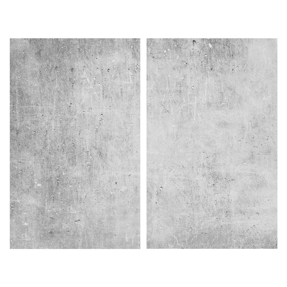 Protecții de aragaz 2 buc. din sticlă temperată 52x30 cm Concrete – Allstar Protecții de aragaz 2 buc. din sticlă temperată 52x30 cm Concrete – Allstar