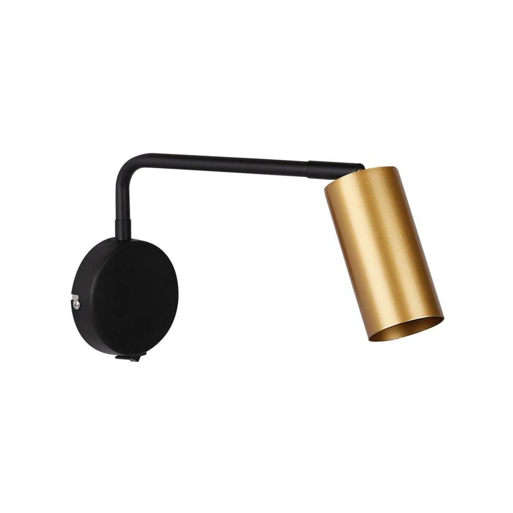 Aplică de perete negru/auriu din metal Tina – Candellux Lighting Aplică de perete negru/auriu din metal Tina – Candellux Lighting