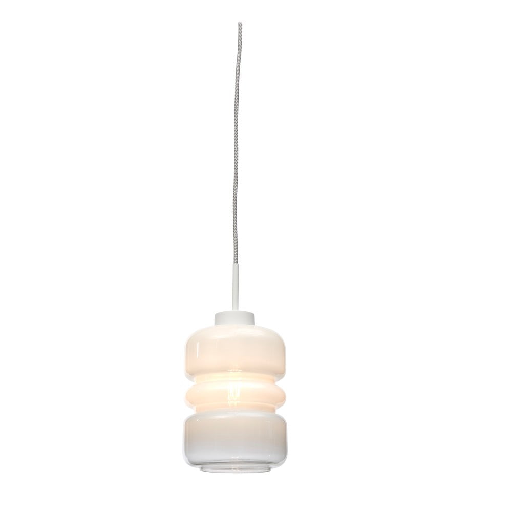 Lustră albă cu abajur din sticlă ø 15 cm Verona – it's about RoMi Lustră albă cu abajur din sticlă ø 15 cm Verona – it's about RoMi