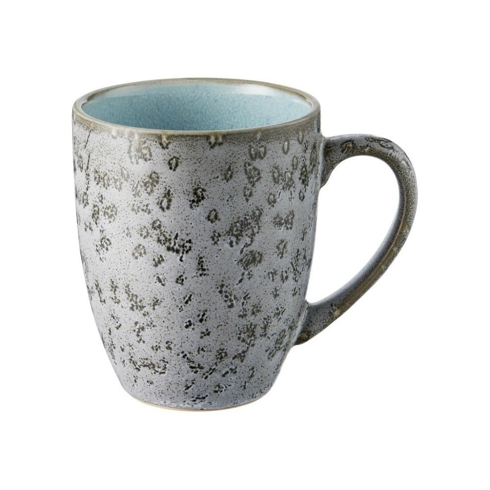 Cană din ceramică și glazură interioară albastru deshis Bitz Mensa, 300 ml, gri Cană din ceramică și glazură interioară albastru deshis Bitz Mensa, 300 ml, gri