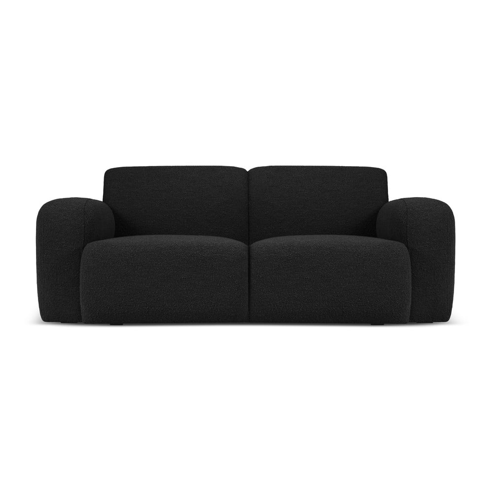 Canapea neagră cu tapițerie din stofă bouclé 170 cm Molino – Micadoni Home Canapea neagră cu tapițerie din stofă bouclé 170 cm Molino – Micadoni Home