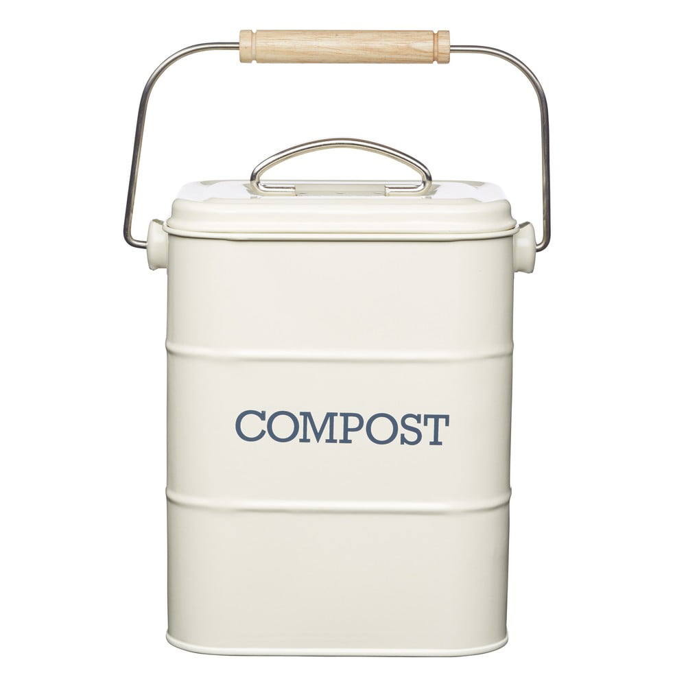 Recipient pentru deșeuri compostabile alb 3 l Living Nostalgia – Kitchen Craft Recipient pentru deșeuri compostabile alb 3 l Living Nostalgia – Kitchen Craft