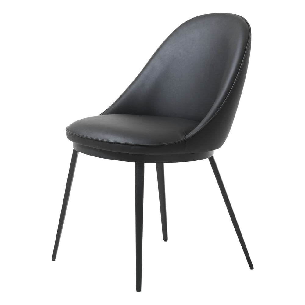 Scaun cu husă din imitație de piele Unique Furniture Gain, negru Scaun cu husă din imitație de piele Unique Furniture Gain, negru