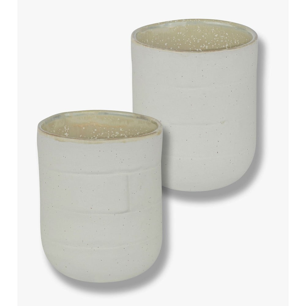 Căni albe/bej 2 buc. din piatră 0.3 l Sand Grain – Mette Ditmer Denmark Căni albe/bej 2 buc. din piatră 0.3 l Sand Grain – Mette Ditmer Denmark
