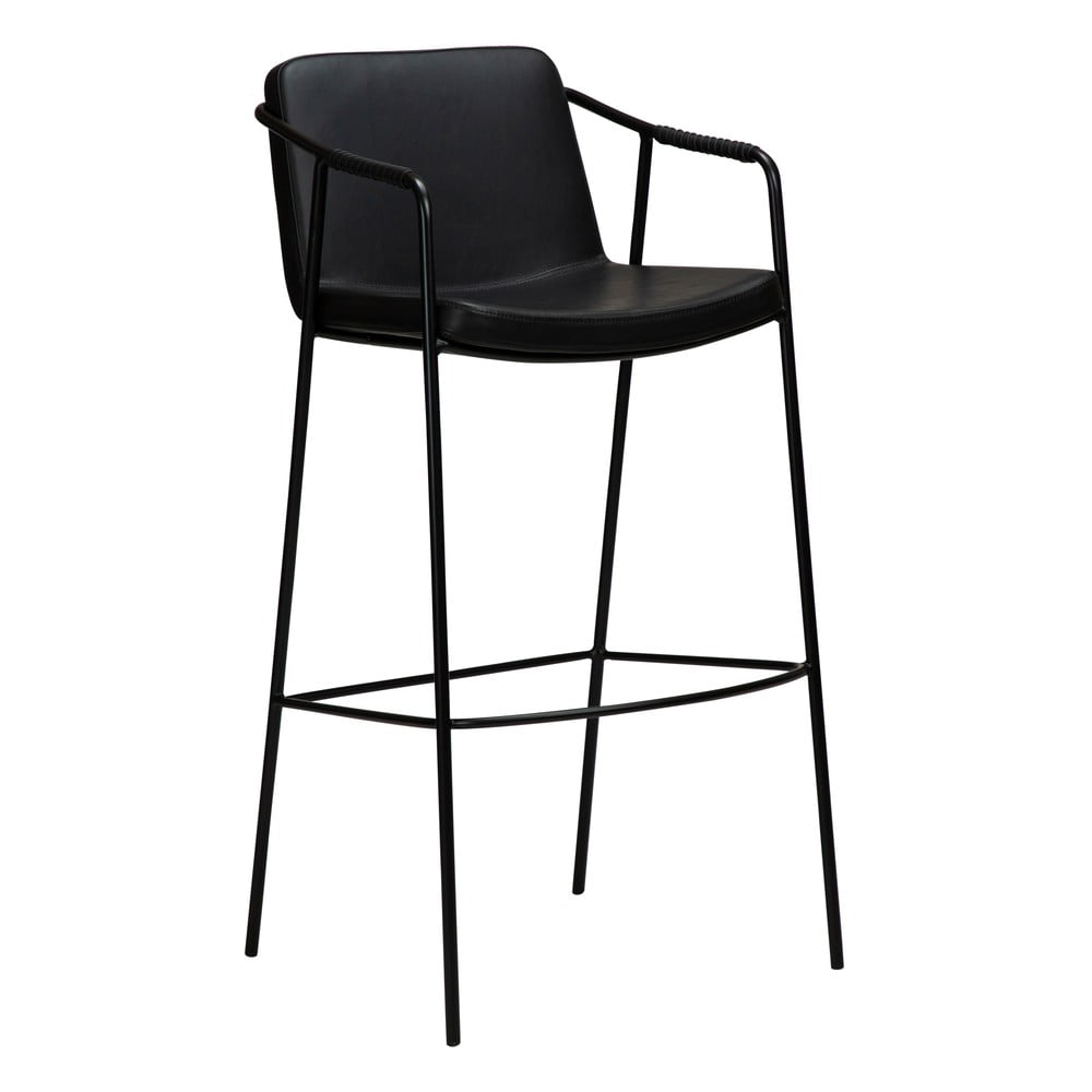 Scaun bar cu husă din piele artificială DAN-FORM Denmark Boto, negru, înălțime 105 cm Scaun bar cu husă din piele artificială DAN-FORM Denmark Boto, negru, înălțime 105 cm