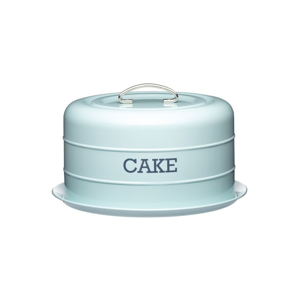 Cutie metalică pentru prăjituri Kitchen Craft Nostalgia, ⌀ 28,5 cm, albastru Cutie metalică pentru prăjituri Kitchen Craft Nostalgia, ⌀ 28,5 cm, albastru