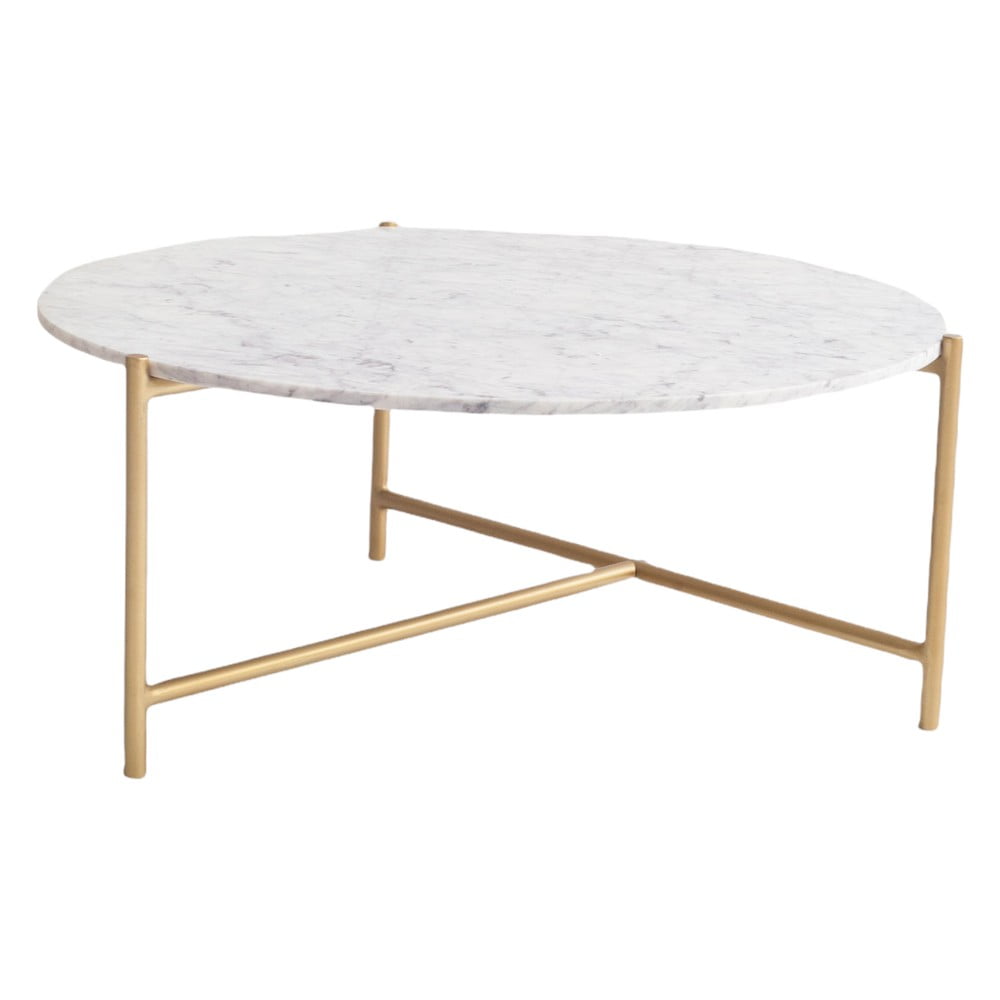 Măsuță de cafea albă rotundă din marmură ø 80 cm Morgans – Really Nice Things Măsuță de cafea albă rotundă din marmură ø 80 cm Morgans – Really Nice Things