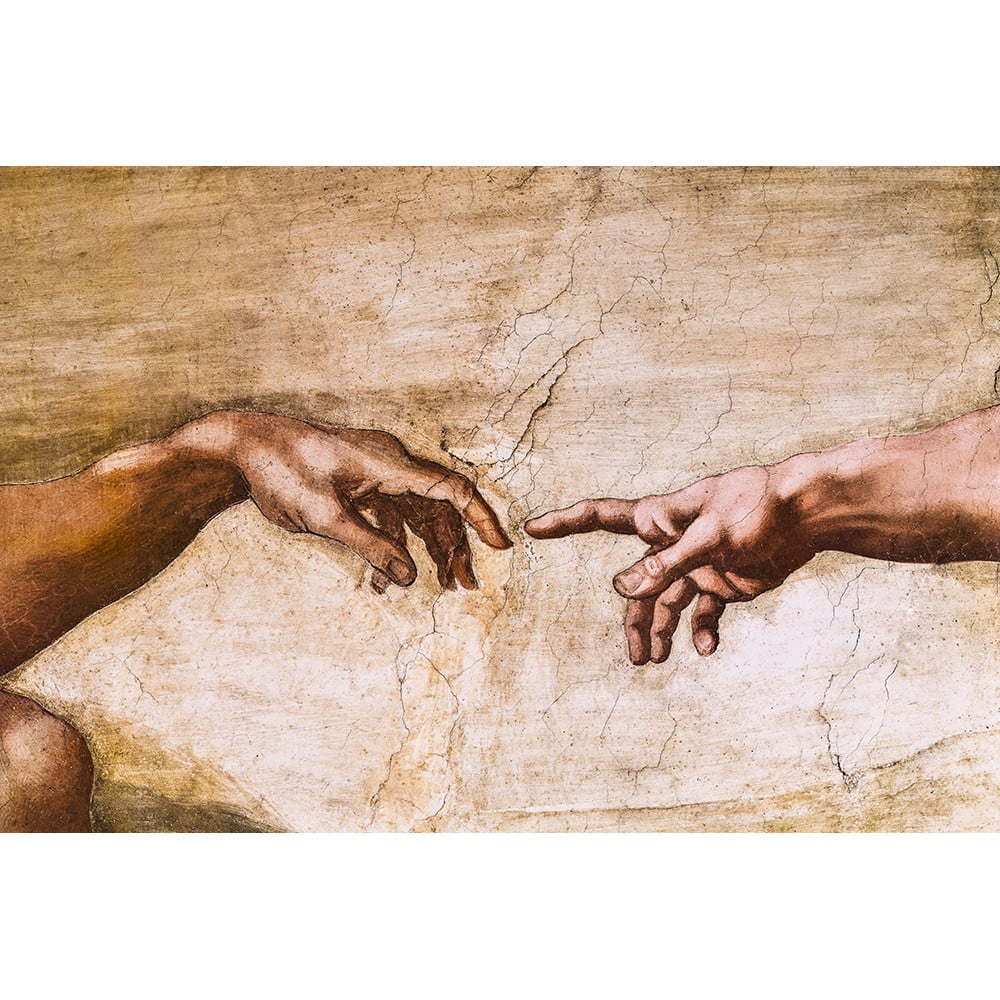 Reproducere tablou Michelangelo Buonarroti - Creation of Adam, 70 x 45 cm Reproducere tablou Michelangelo Buonarroti - Creation of Adam, 70 x 45 cm