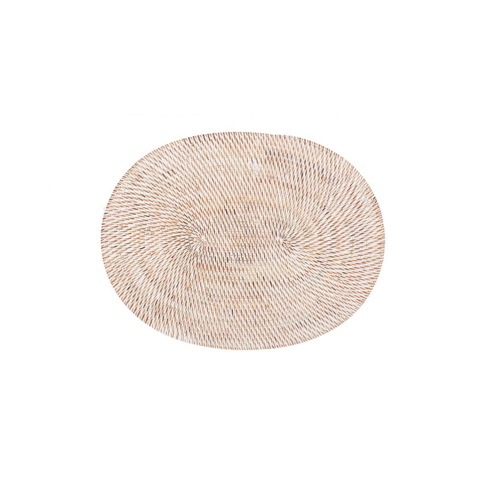 Suport din ratan pentru farfurie Tiseco Home Studio, 30 x 40 cm, alb Suport din ratan pentru farfurie Tiseco Home Studio, 30 x 40 cm, alb