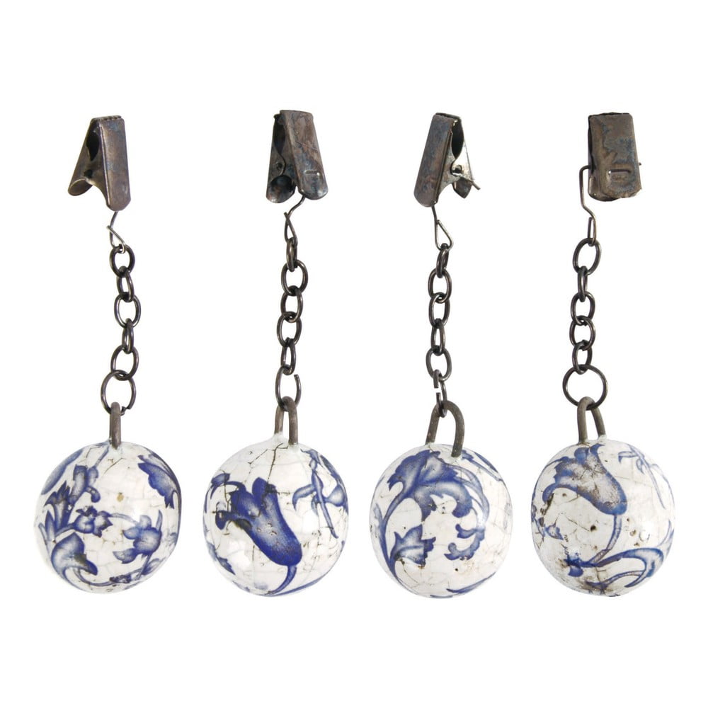 Set 4 greutăți din ceramică cu cleme pentru șervețele / documente Esschert Design Garden Set 4 greutăți din ceramică cu cleme pentru șervețele / documente Esschert Design Garden