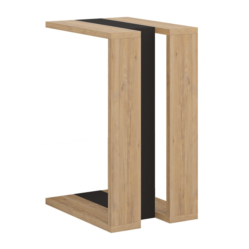 Măsuță auxiliară cu aspect de lemn de stejar 40x30 cm Macha – Marckeric Măsuță auxiliară cu aspect de lemn de stejar 40x30 cm Macha – Marckeric