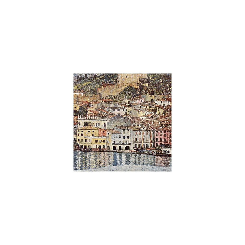 Reproducere pe pânză după Gustav Klimt - Malcesine on Lake Garda, 60 x 60 cm Reproducere pe pânză după Gustav Klimt - Malcesine on Lake Garda, 60 x 60 cm