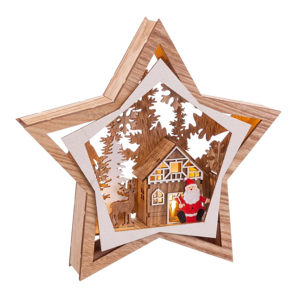 Decorațiune luminoasă maro cu model de Crăciun Noel – Casa Selección Decorațiune luminoasă maro cu model de Crăciun Noel – Casa Selección