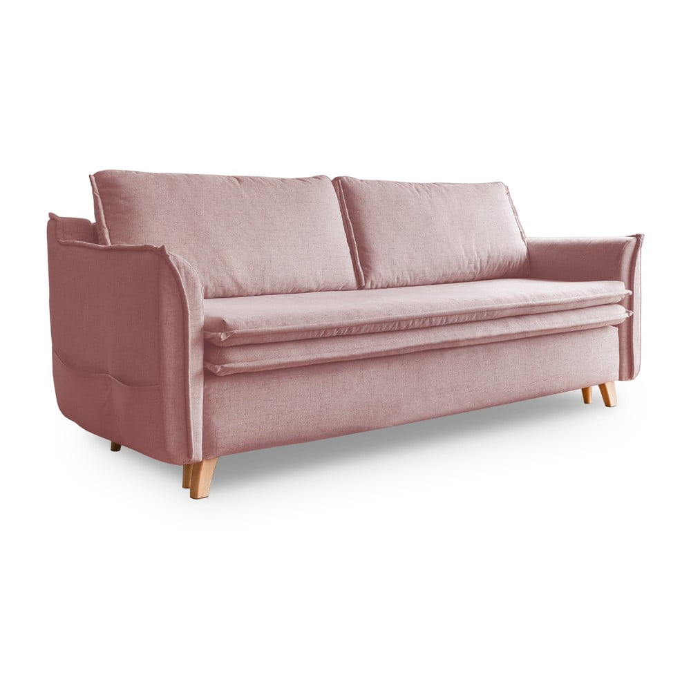 Canapea roz-deschis extensibilă 225 cm Charming Charlie – Miuform Canapea roz-deschis extensibilă 225 cm Charming Charlie – Miuform