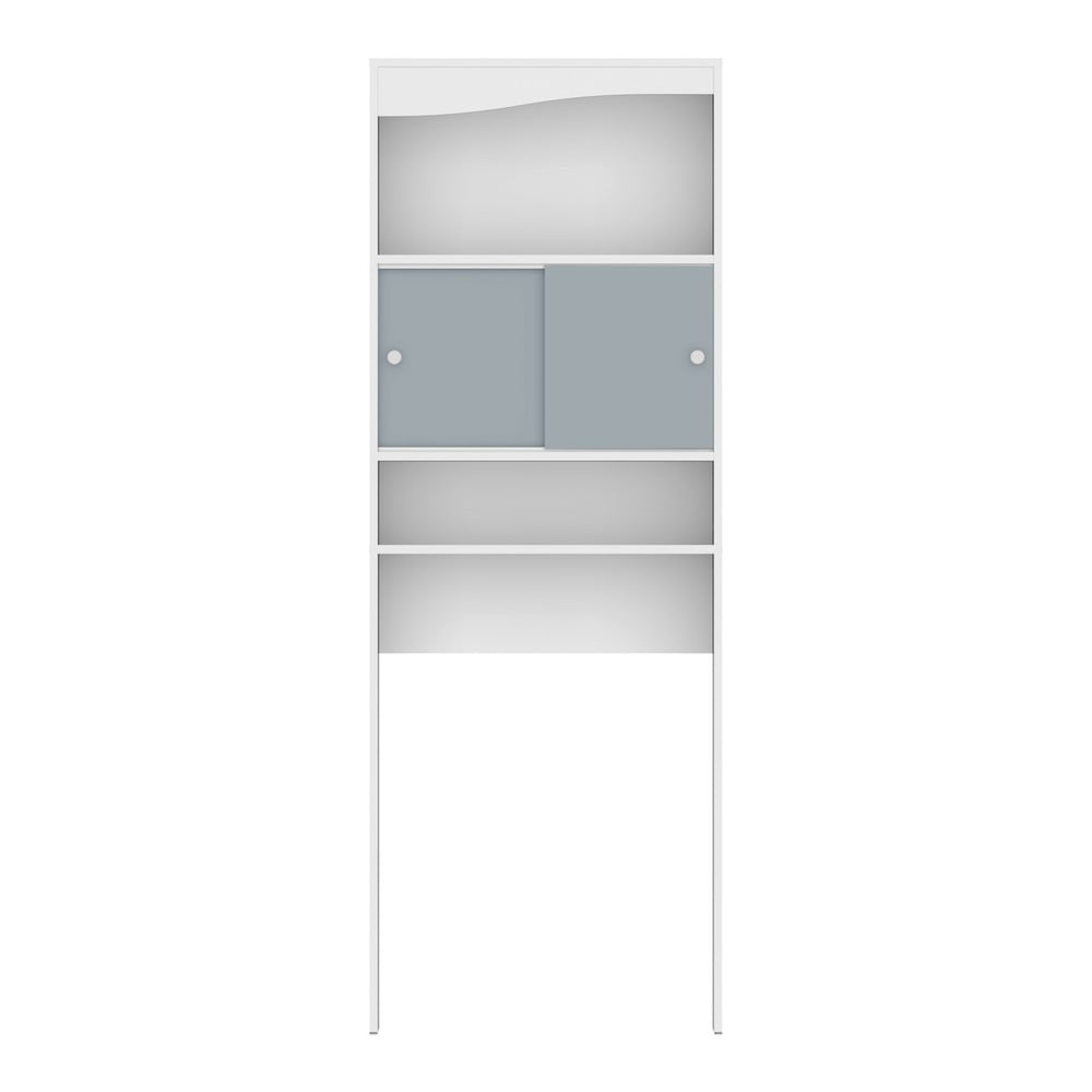 Dulap deasupra mașinii de spălat/WC alb-gri 64x177 cm Wave – TemaHome Dulap deasupra mașinii de spălat/WC alb-gri 64x177 cm Wave – TemaHome