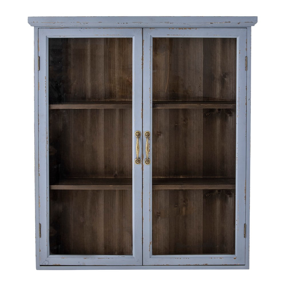 Vitrină albastră din lemn de brad suspendată 81x91 cm Hazem – Bloomingville Vitrină albastră din lemn de brad suspendată 81x91 cm Hazem – Bloomingville