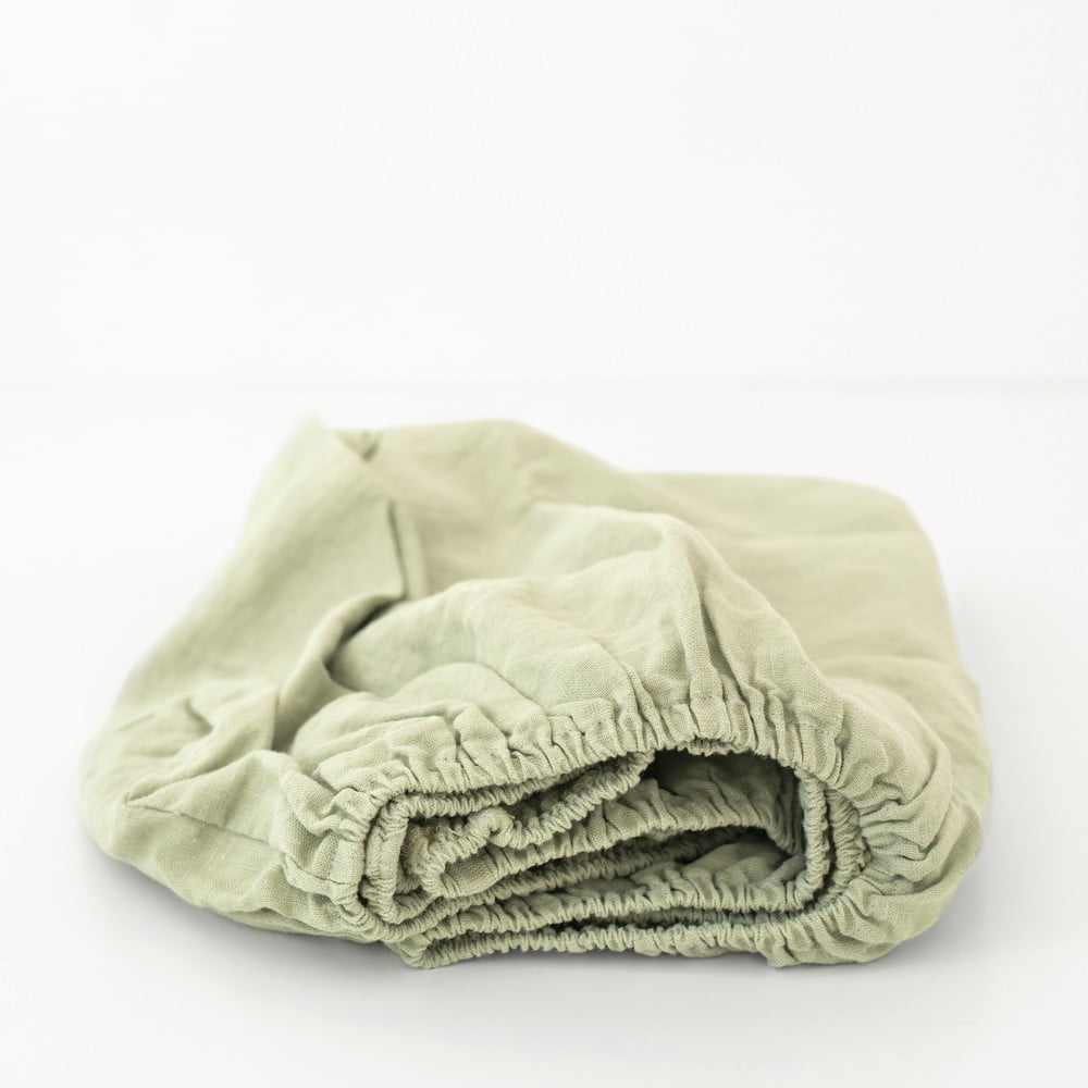 Cearșaf din in pentru copii Linen Tales Nature, 60 x 120 cm, verde Cearșaf din in pentru copii Linen Tales Nature, 60 x 120 cm, verde