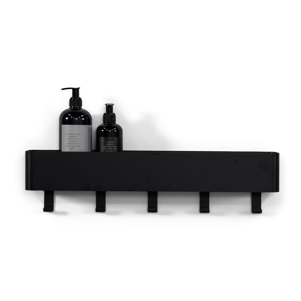 Raft pentru baie negru de montat pe perete din oțel Multi – Spinder Design Raft pentru baie negru de montat pe perete din oțel Multi – Spinder Design