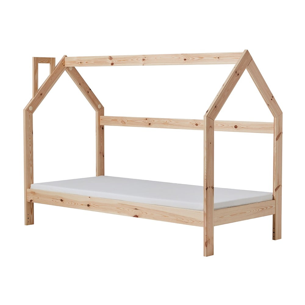 Pat din lemn pentru copii în formă de casă Pinio House, 200 x 90 cm Pat din lemn pentru copii în formă de casă Pinio House, 200 x 90 cm