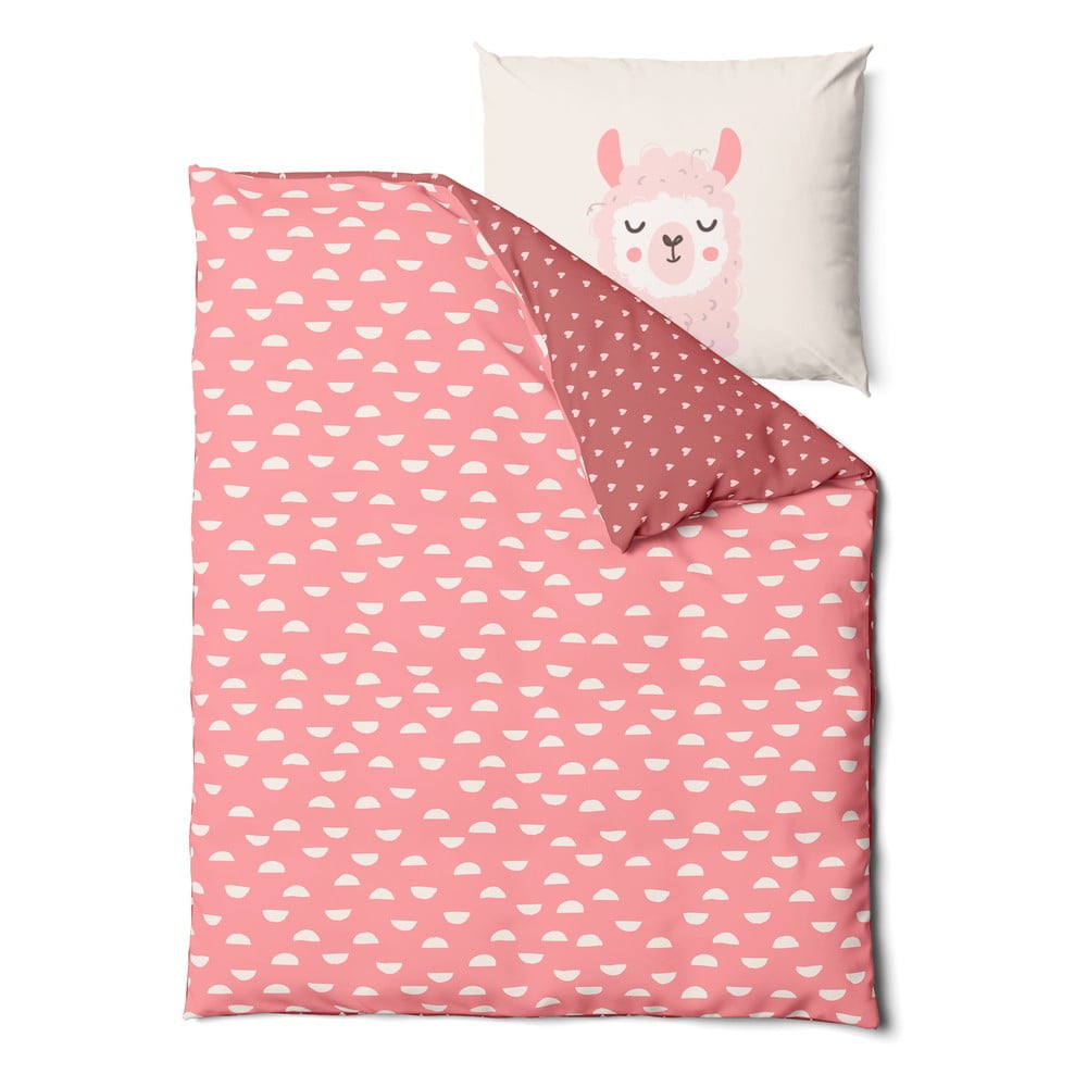 Lenjerie de pat pentru copii din bumbac 140x200 cm Lama – Bonami Selection Lenjerie de pat pentru copii din bumbac 140x200 cm Lama – Bonami Selection