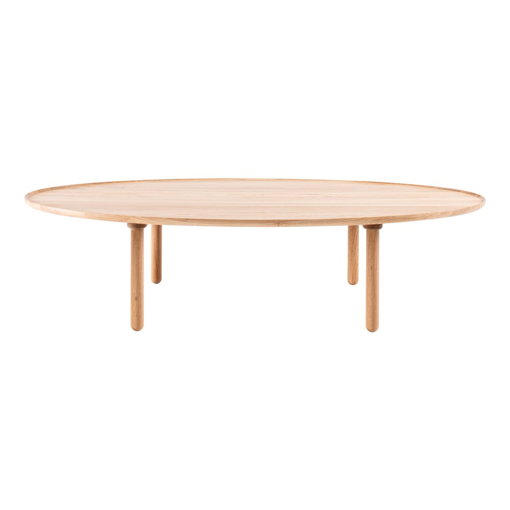 Măsuță de cafea în culoare naturală din lemn de stejar 80x150 cm Mu – Gazzda Măsuță de cafea în culoare naturală din lemn de stejar 80x150 cm Mu – Gazzda