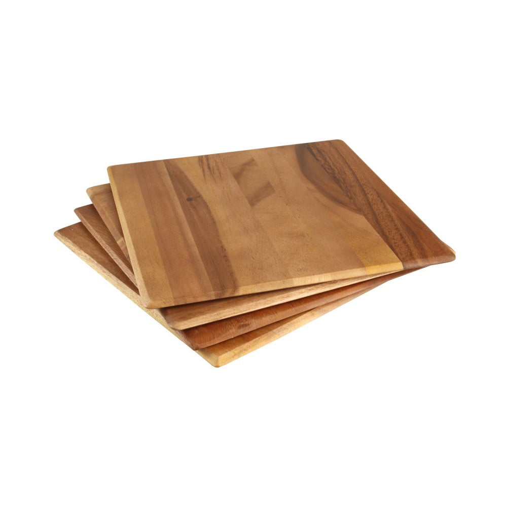 Set 4 suporturi din lemn de salcâm pentru farfurii T&G Woodware Tuscany Set 4 suporturi din lemn de salcâm pentru farfurii T&G Woodware Tuscany