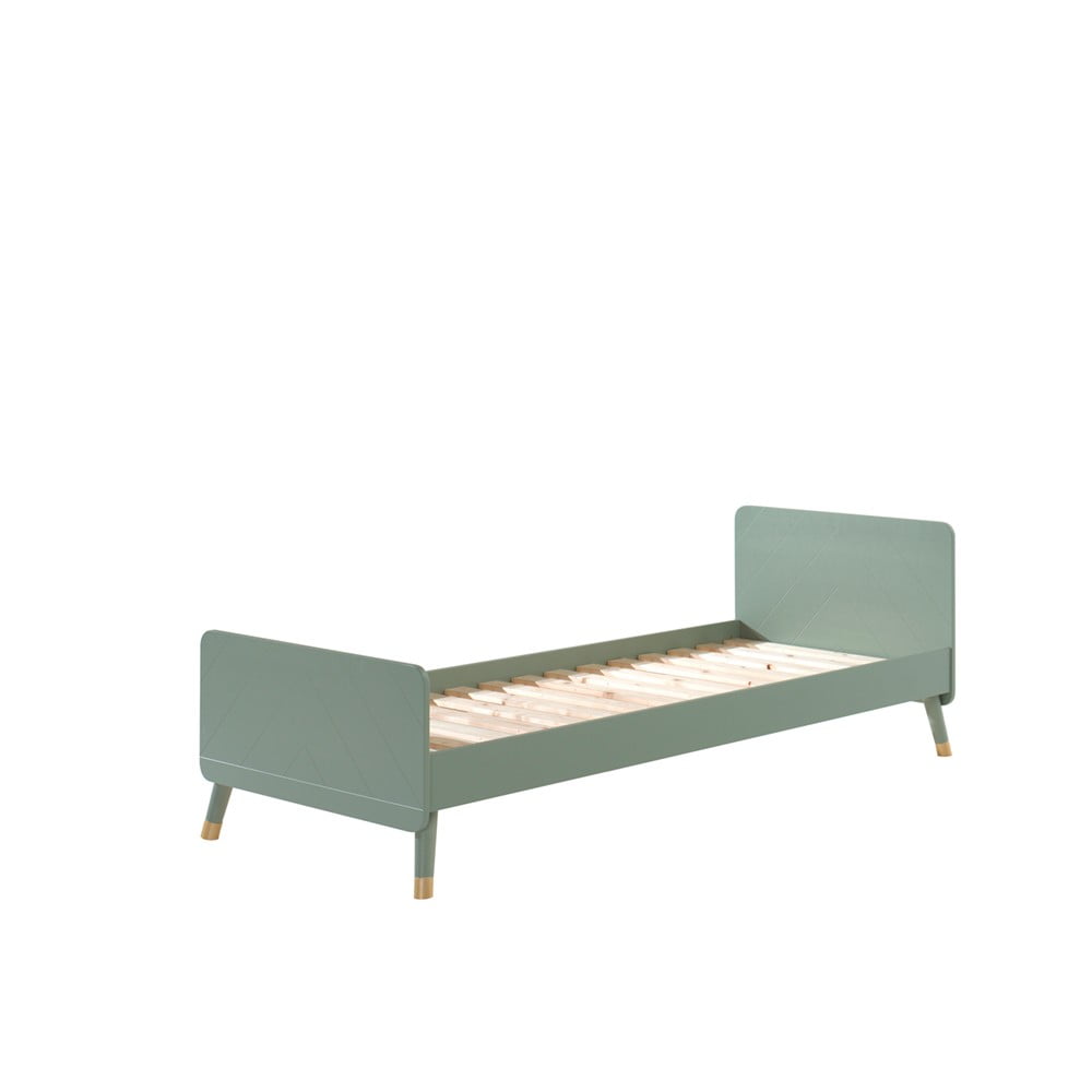 Pat din lemn de pin pentru copii Vipack Billy, 90 x 200 cm, verde măsliniu Pat din lemn de pin pentru copii Vipack Billy, 90 x 200 cm, verde măsliniu