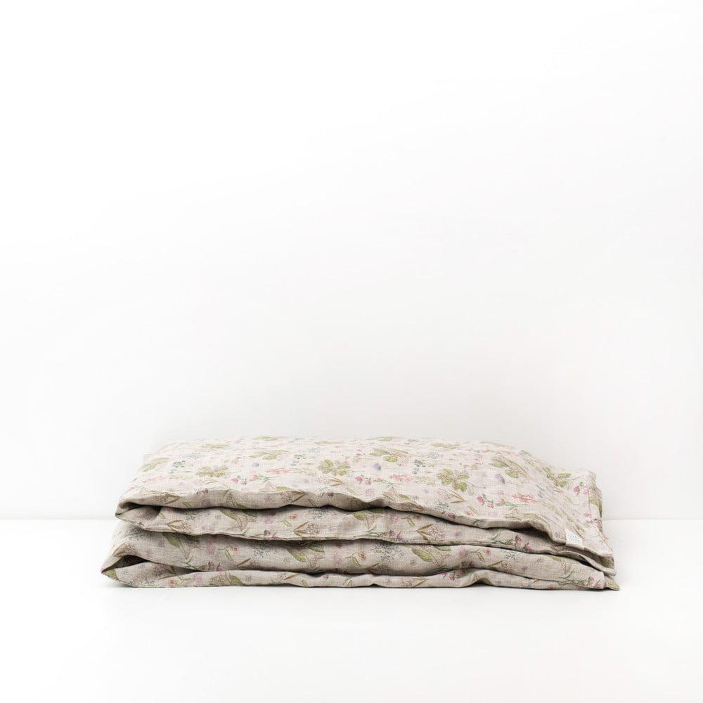 Lenjerie de pat din in pentru copii Linen Tales Botany, 70 x 100 cm, bej Lenjerie de pat din in pentru copii Linen Tales Botany, 70 x 100 cm, bej