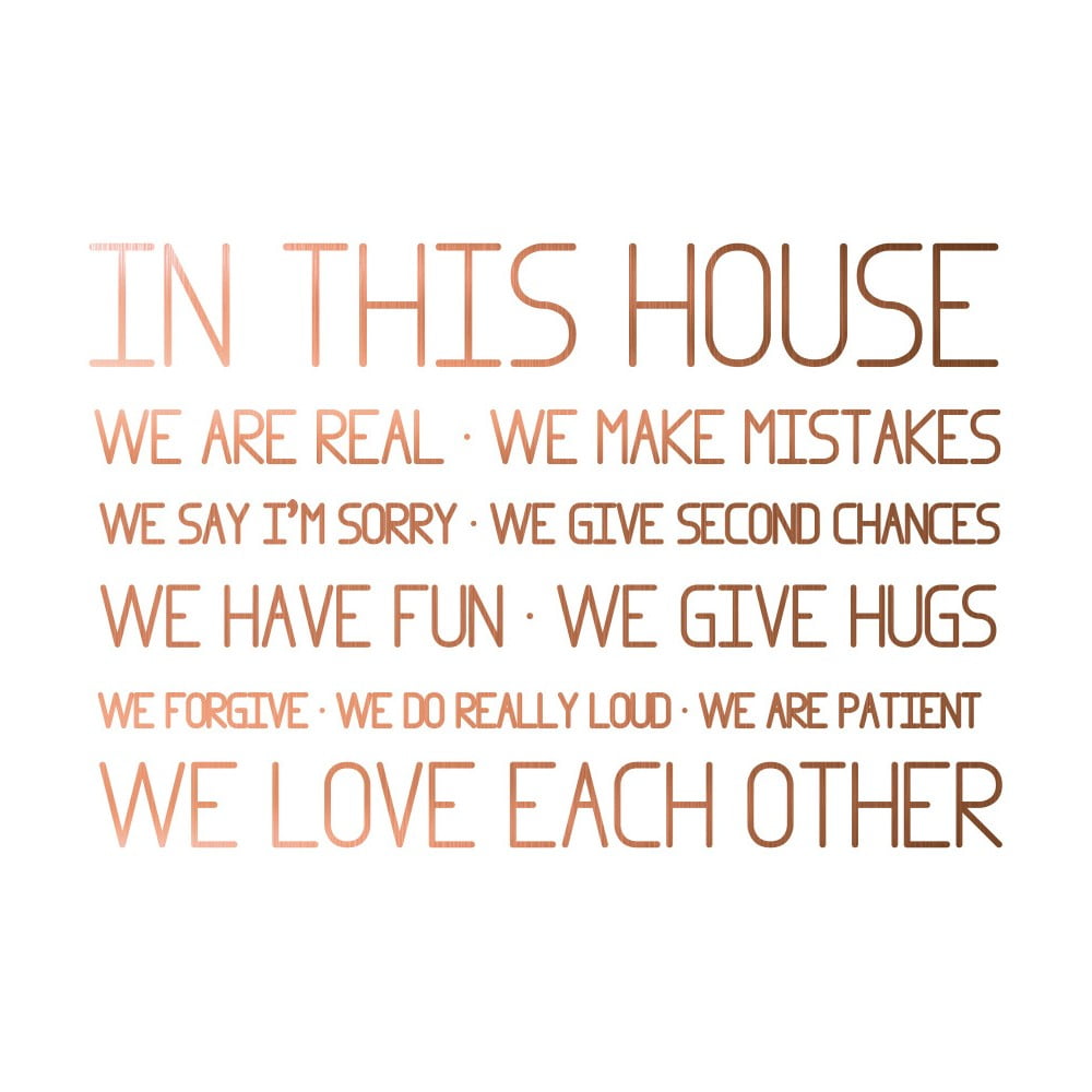 Autocolant din vinilin pentru perete Really Nice Things This House Autocolant din vinilin pentru perete Really Nice Things This House